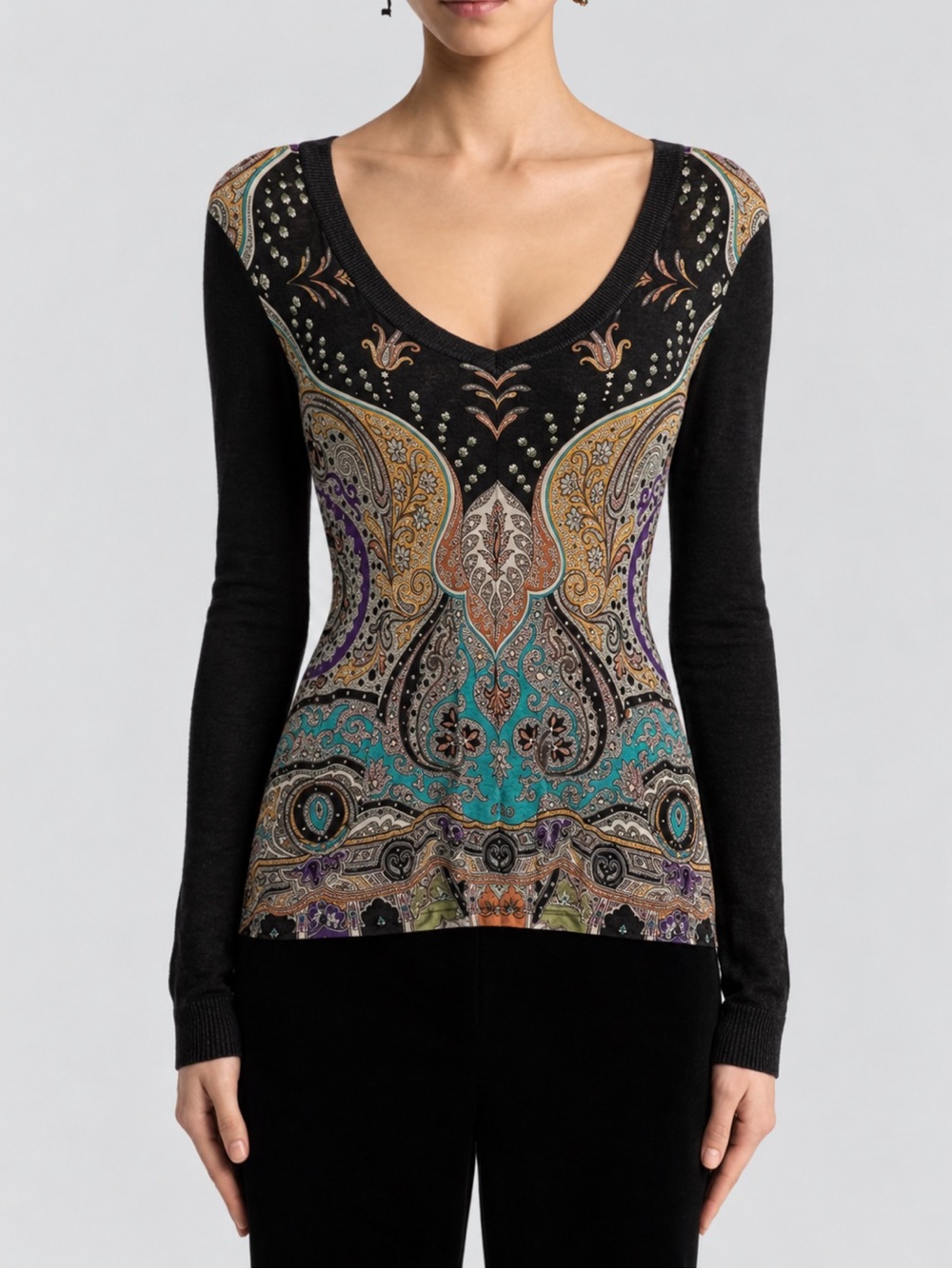ETRO Paisley Wool Sweater